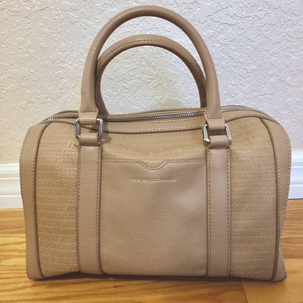 Never Used Armani Exchange Light Beige Handbag